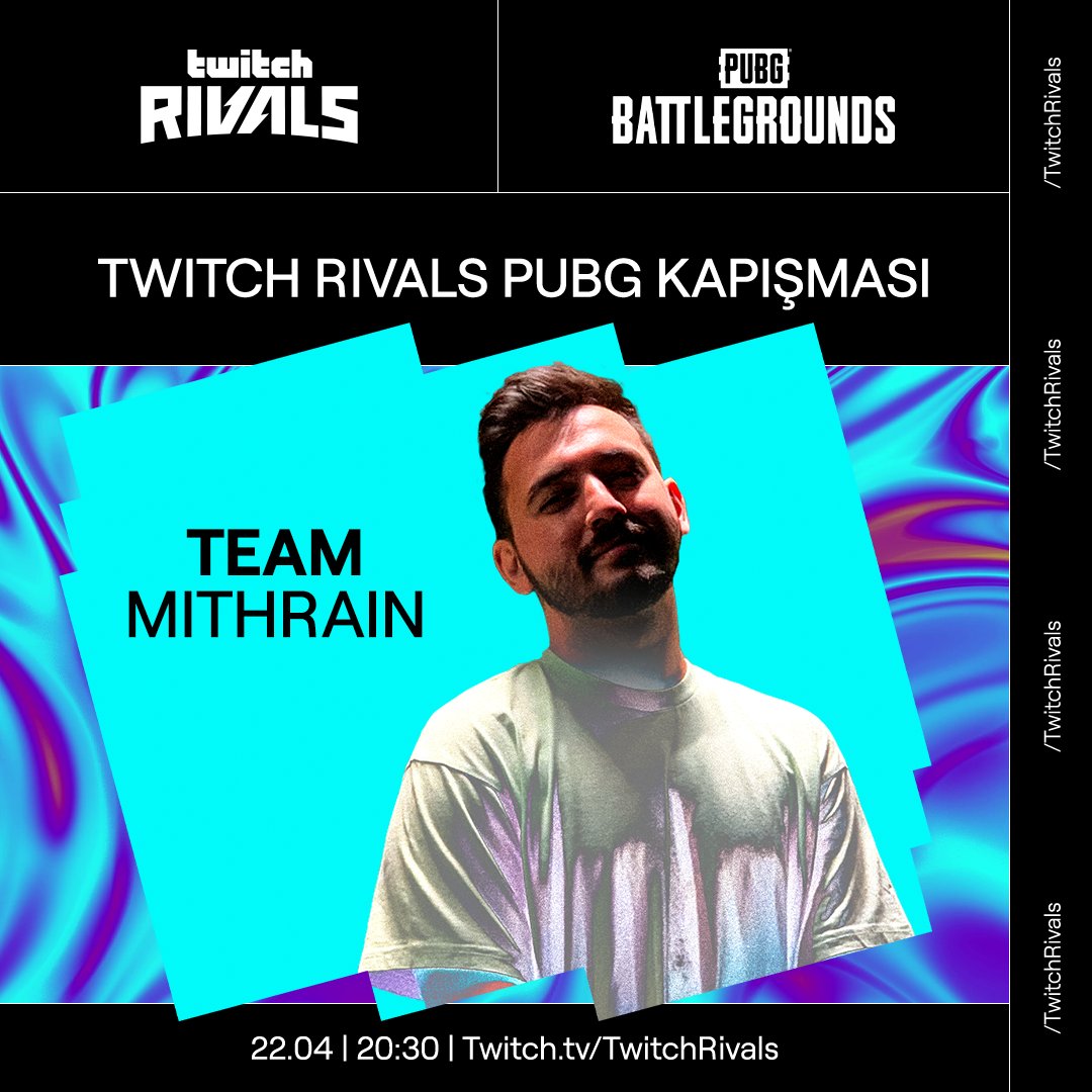 PUBG_TUR's tweet photo. Türkiye'deki ilk @TwitchRivals etkinliği olan, Twitch Rivals PUBG Kapışması takım kaptanları karşınızda! (1/2)
🔥 #TeamElraenn x @elraenn
🔥 #TeamHype x @aynisinemalar
🔥 #TeamMiafitz x @Gdemiral
🔥 #TeamMithrain x @mithrainn
🗓️ 22.04 TSİ 20.30 https://t.co/XrCHQWiLa4