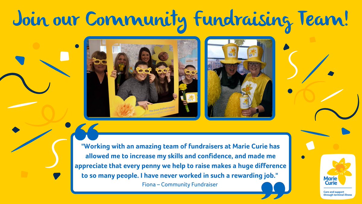 MarieCurieLDN's tweet image. If you have bags of energy &amp;amp; plenty of fundraising experience, consider joining our fun and engaging team! A great opportunity to enjoy your job whilst making a difference. For all the information - bit.ly/3vD0alX  - Closes 8th May
#fundraisingjob #paidrole
