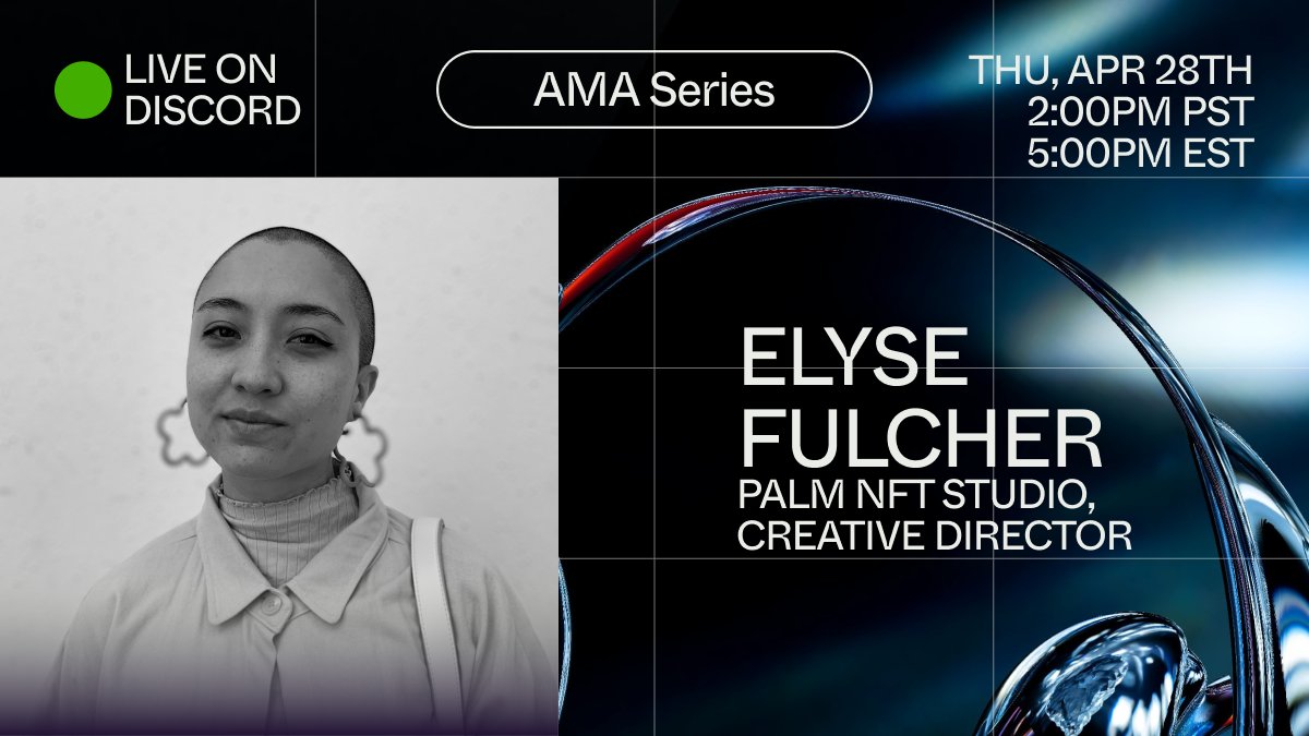 Using visual language as a bridge and not a barrier, Palm NFT Studio's Creative Director, Elyse Fulcher, is the soul behind the art direction for the <a href="/DCComics/">DC Comics</a> Bat Cowl and Archieverse: Eclipse collections

Let's talk art, storytelling &amp; inclusion on 4.28: discord.com/invite/3Jn7vSH…