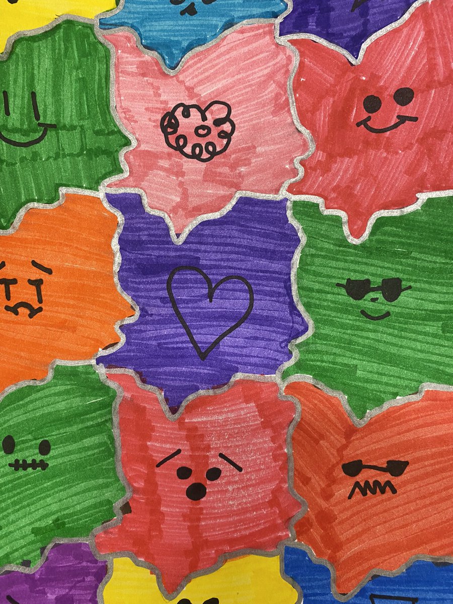 beverms1's tweet photo. Math in Junior Art … M.C. Escher’s tessellations. https://t.co/sAk3d8DPV1