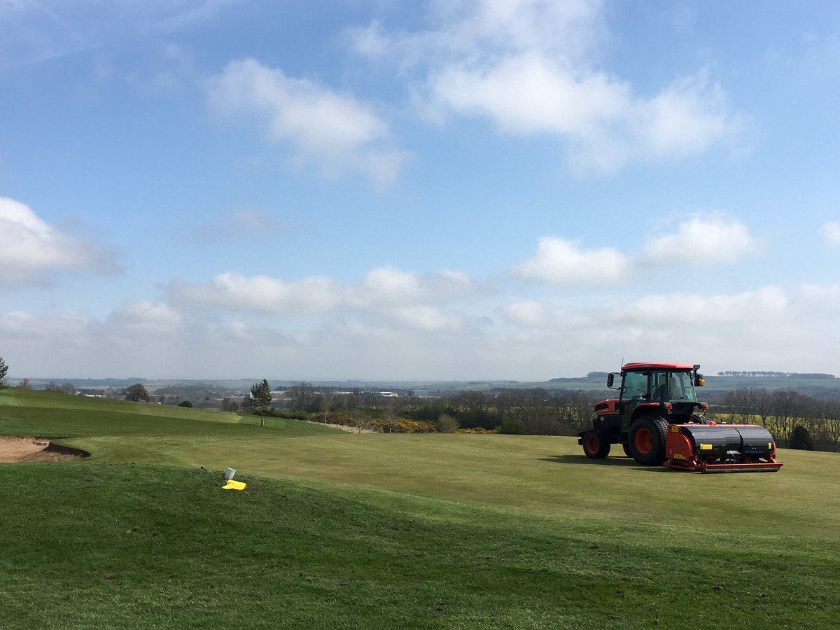 Massive thanks to <a href="/Turfcare_HQ/">Turfcare Specialists Limited</a> for coming and deep aerating the greens <a href="/AlnwickGolf/">Alnwick Castle Golf</a> today, ready for sand tomorrow.