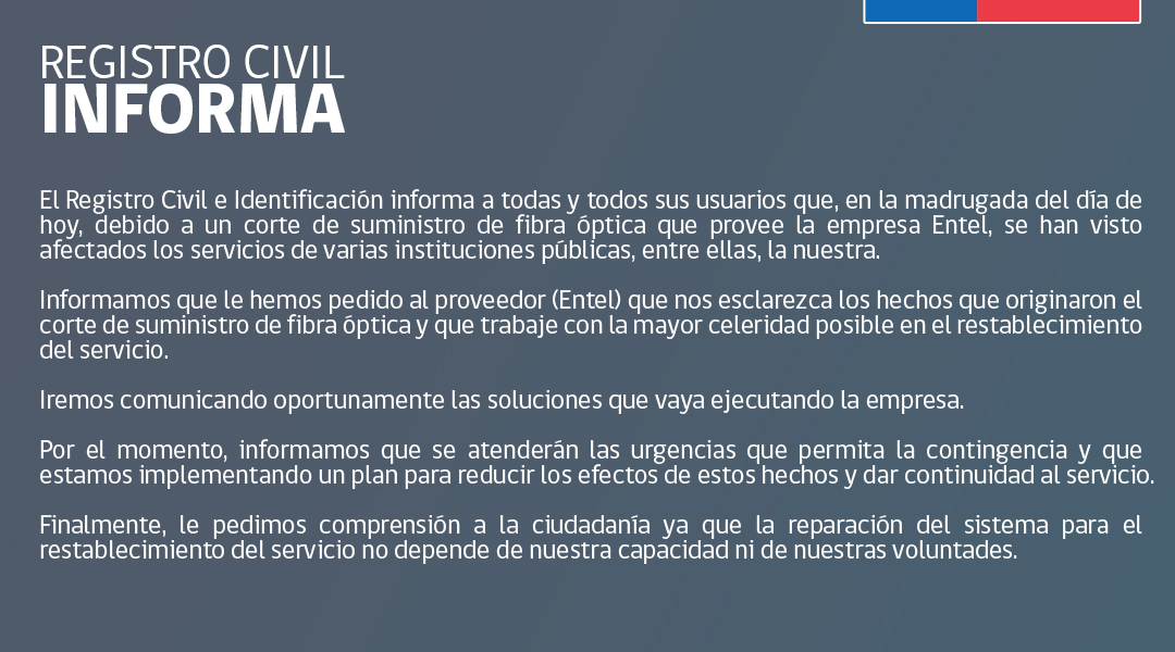 Registro Civil e Identificación - Chile tweet media
