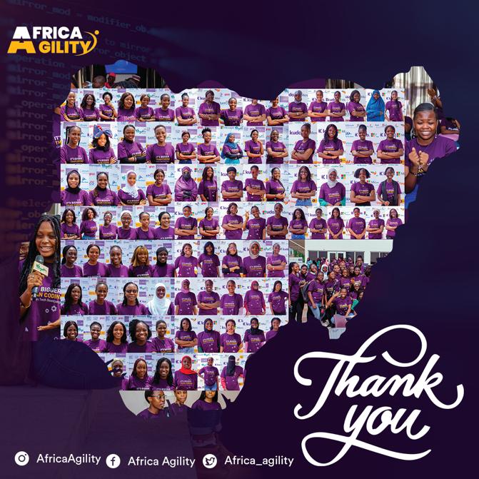 Touching the lives of young African girls one breath at a time is the mission we are so committed to and we are stopping till we are done. 

#gitbootcamp2022 #girlsintech #africaagility #javascript #python #WomenWhoCode #datascience #webdevelopment #artificialintelligence #uiux