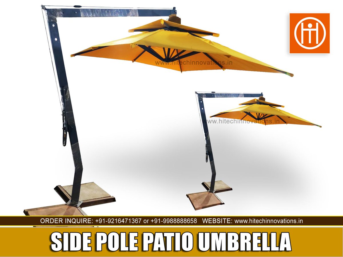 HitechMohali's tweet photo. Best Side Pole Patio #Umbrella in India

ORDER: 9216471367
ISO 9001:2015 Certified for Quality - Side Pole Patio Umbrella. Our #Patio #Umbrellas are uniquely designed by our skilled workforce using top quality material &amp; techniques.

https://t.co/P4CZbotWnq

#PolePatio #tensile https://t.co/K9P8WdD5Ru