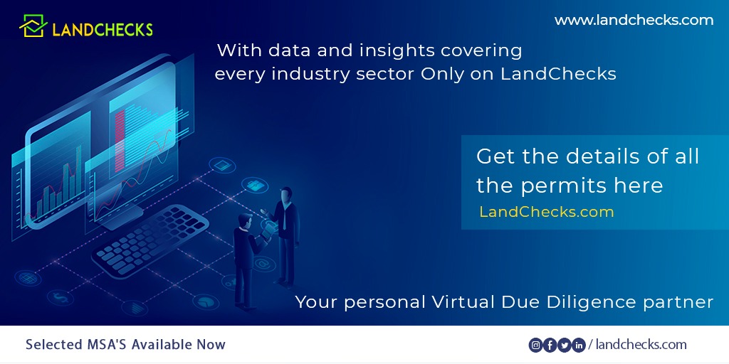 LandChecks's tweet image. With data and insights covering every industry sector
Only on LandChecks
Get the details of all the permits here
LandChecks.com
Your personal Virtual Due Diligence partner 
Selected MSA's Available.
#realestateinvestment #realestateinvesting #commercial #Landchecks