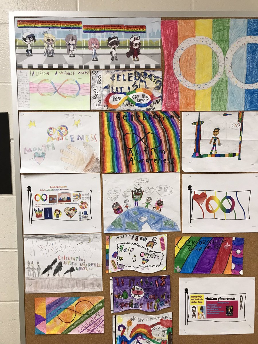 HighbushHawks's tweet photo. Great participation in our “Celebrate the Spectrum” Autism awareness contest! Well done, Hawks!! https://t.co/b5EUDMxZVW