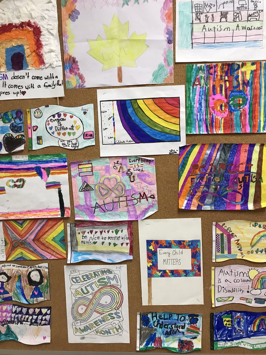 HighbushHawks's tweet photo. Great participation in our “Celebrate the Spectrum” Autism awareness contest! Well done, Hawks!! https://t.co/b5EUDMxZVW