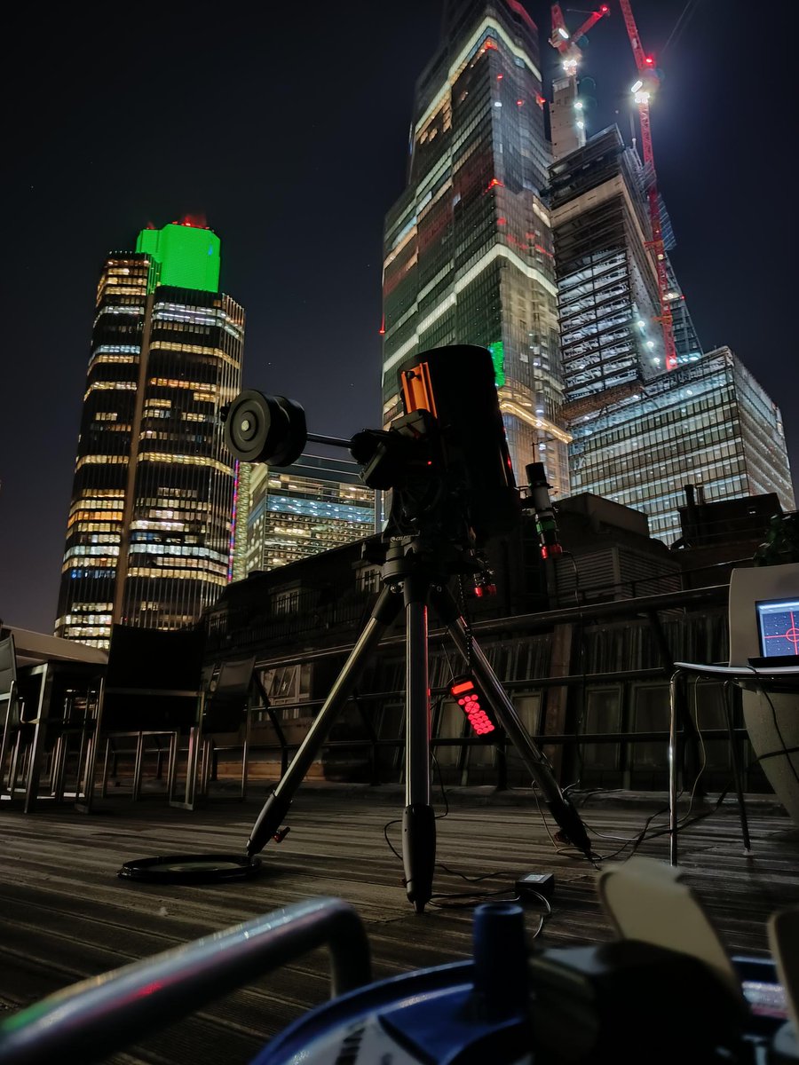 My students Ryan and Lily have been having fun in London. First steps towards laser communications from the city to orbiting satellites = global and secure, high-bandwidth communications! <a href="/durham_uni/">Durham University</a> <a href="/DurhamPhysics/">Durham Physics</a>  #durhamCfAI