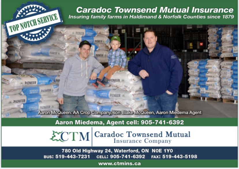 Spring insurance ads! Mutual Farm Insurance. Insuring family farms in Haldimand &amp; Norfolk. ⁦@aaronmcQueen93⁩