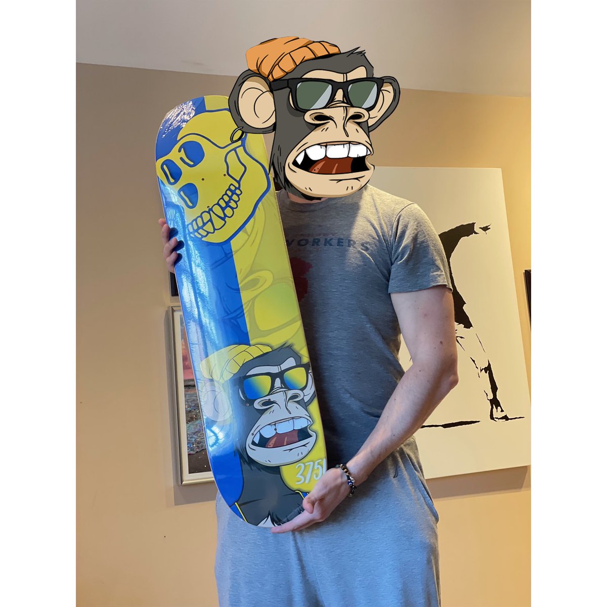 _miketriumph_'s tweet photo. Skateboard just came in!! Looking 🔥 🔥 Grateful to be able to play a small role in raising money for those in need. https://t.co/lNnqM0yrfY