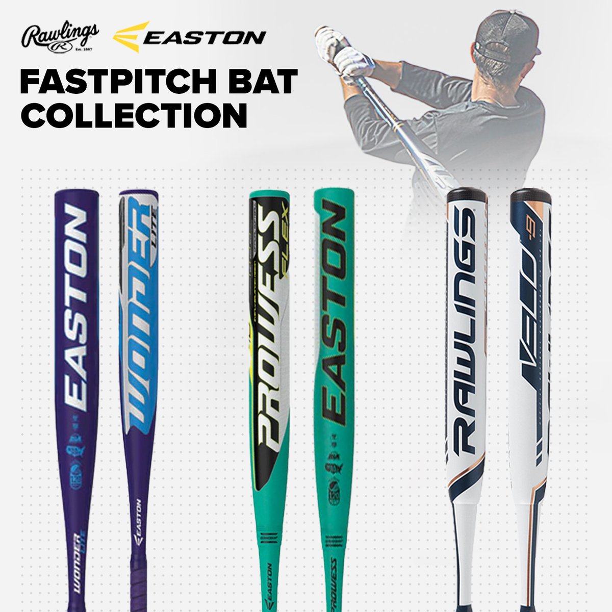 Rawlings and Easton fast pitch collection 👀 

Check out our wide range of fastpitch bats today 🔥