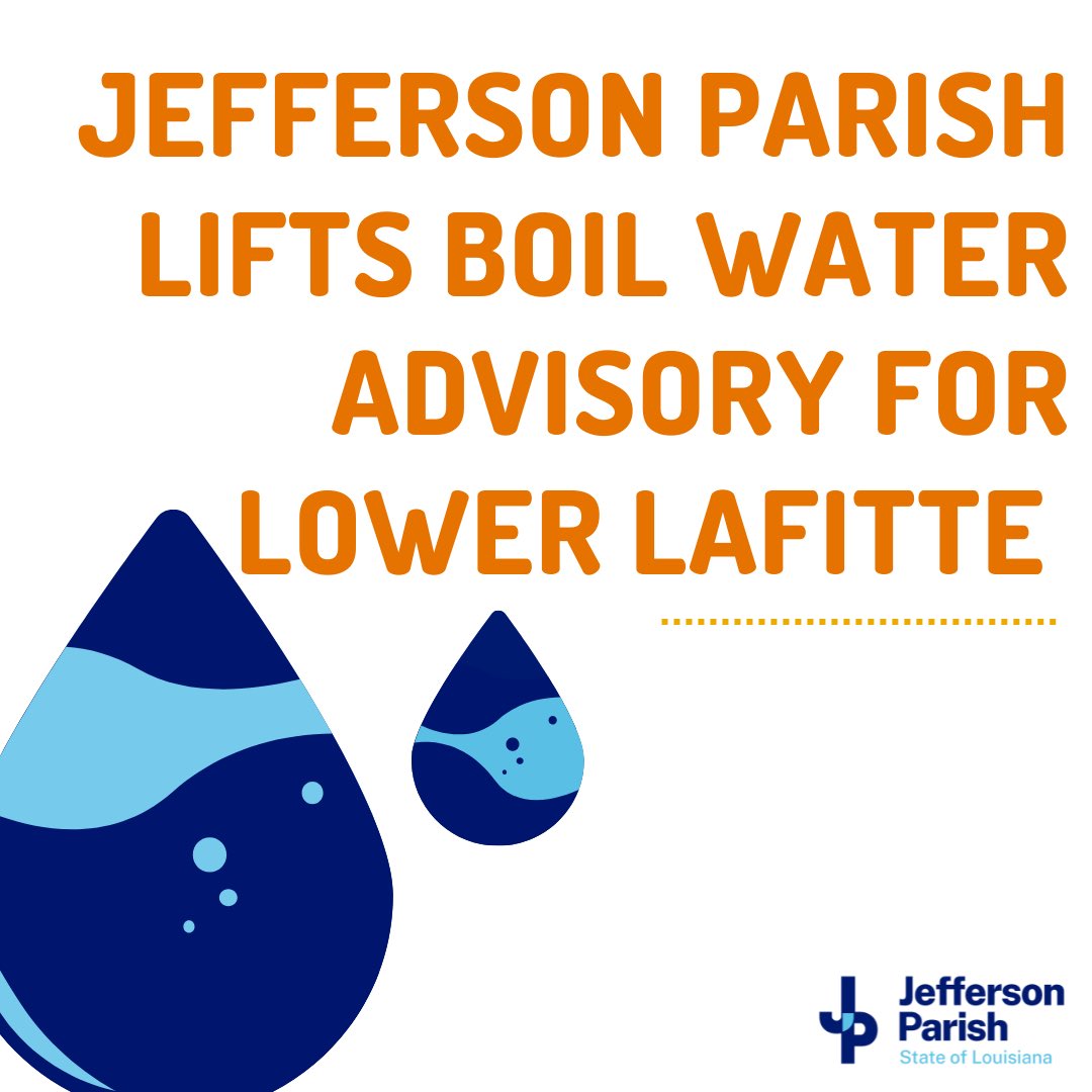 Jefferson Parish on Twitter "The Jefferson Parish Water Department, in