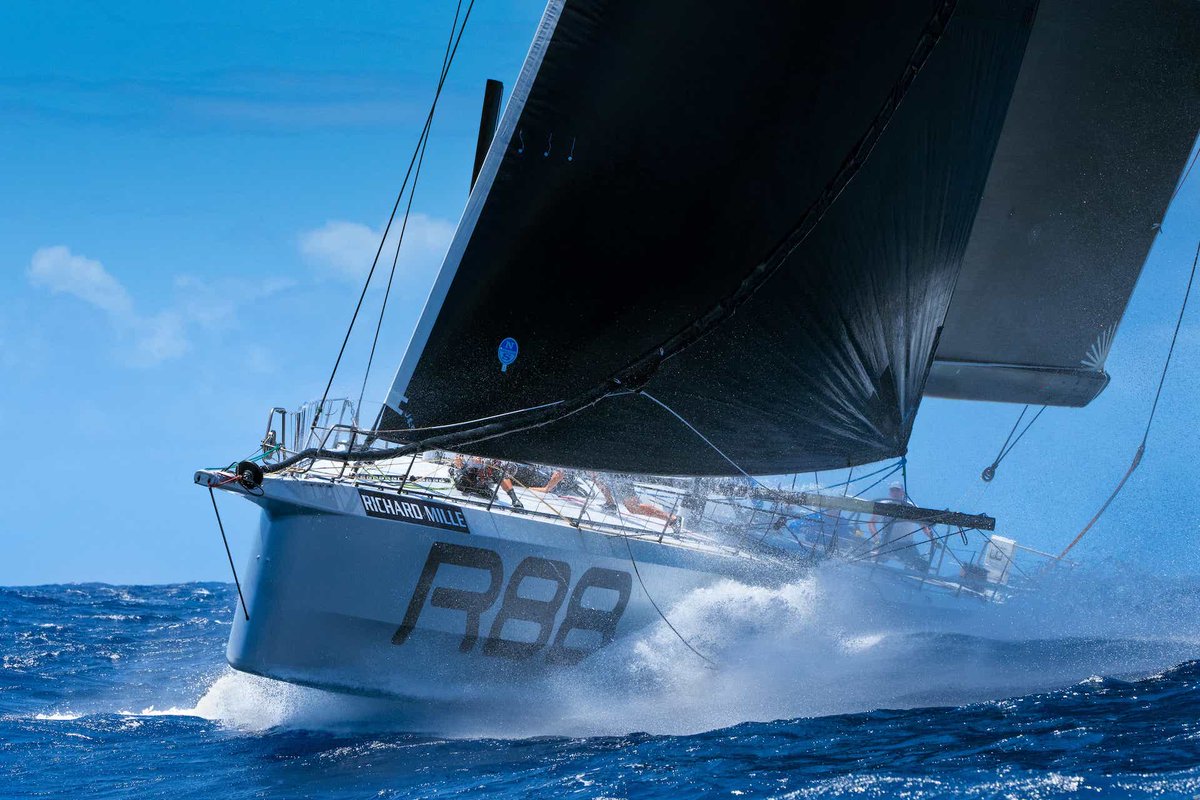 Yesterday, the maxis had an appointment for the <a href="/Richard_Mille/">Richard Mille</a> Record Trophy with one objective: to break the 2018 time over a 47-mile course between St Barth and St Martin. Rambler 88 finished 1st but missed beating the record by 16 minutes

Full story ➡️ bit.ly/3EzML1W