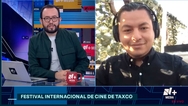 jesusbahena's tweet photo. Es momento de hablar de cine y qué mejor que con @nau3k;  Naú Aguilera, director del Festival de cine de Taxco que este año tendrá como país invitado a Alemania. #BienydeBuenas #NmásMedia https://t.co/gUApgp18g4
