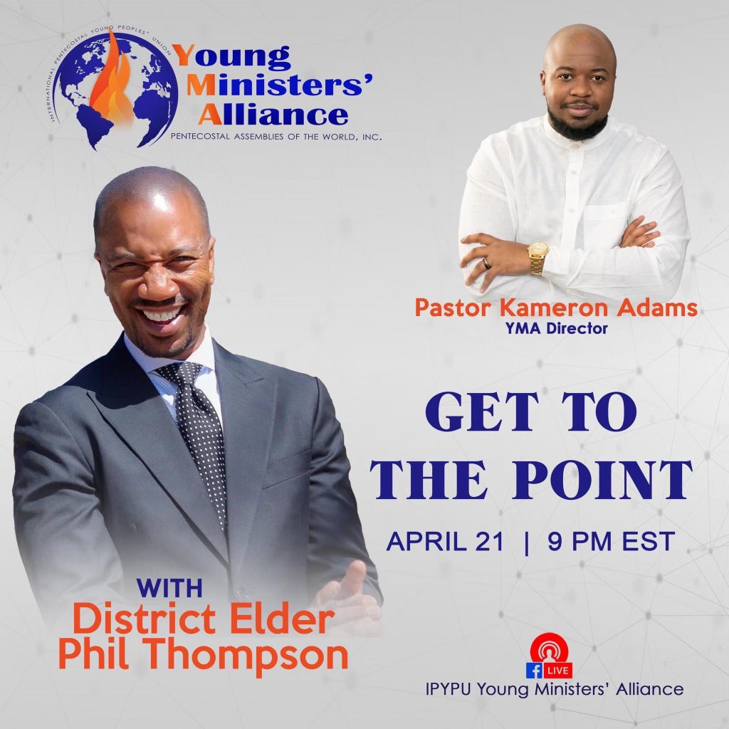 IPYPU's tweet image. Join the #YMA as we tackle the discussion and challenge to “Get To The Point”! 

Tonight at 9PM (EST)!

Download our app tonight to stay up to date on YMA events! 
#IPYPU #WeAreIPYPU #ministrylife