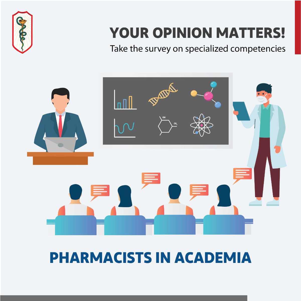Contribute to the advancement of the profession. Fill out the survey about specialized competencies and help us identify your needs. YOUR OPINION MATTERS! Academia Pharmacist: forms.gle/bU3PzXhZCeJFEA… Clinical Preceptor: forms.gle/YfeRW6GRHgLVdt… #oplscientificcommittee
