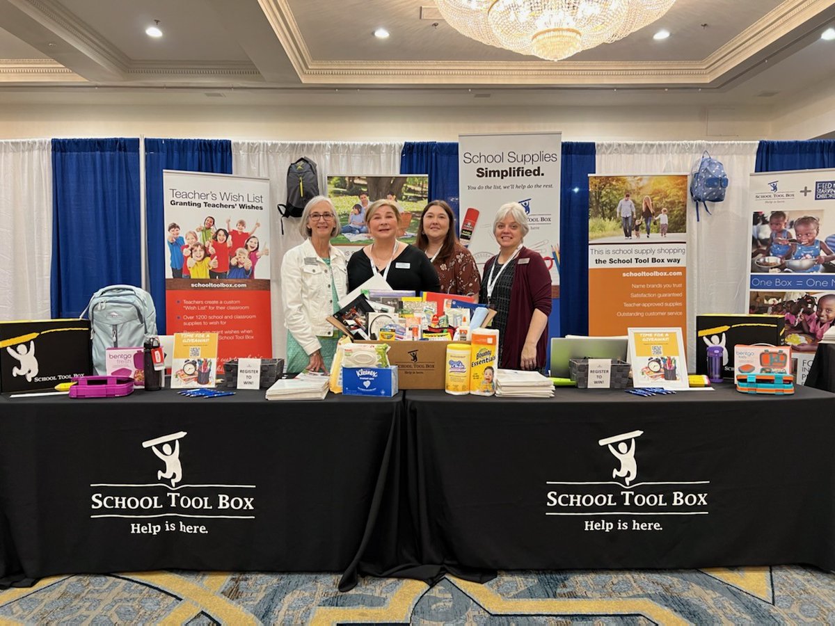 SchoolToolBox's tweet image. The School Tool Box team is in full force at the NCEA Conference this week in New Orleans!  Amy, Kari, Madonna and Elizabeth are all there to introduce you to our program!  Stop by and say hello! #NCEAConference2022 #SchoolToolBox