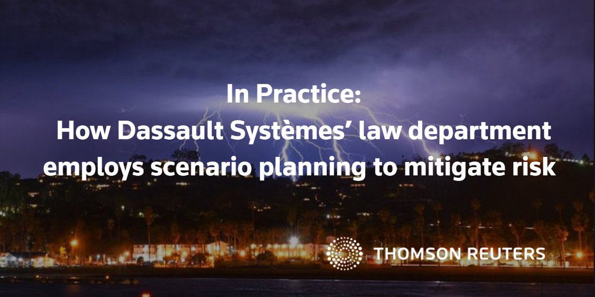 TRIExecutives's tweet image. How can companies best prepare for natural disasters, cybersecurity hacks &amp;amp; other high-impact crises? In the latest @thomsonreuters #InPractice column, Rose Ors of @ClientSmart_net talks to Michelle-Kim Cohn, of @Dassault3DS about @AttyGinaJurva about this tmsnrt.rs/3Mj5Ubg
