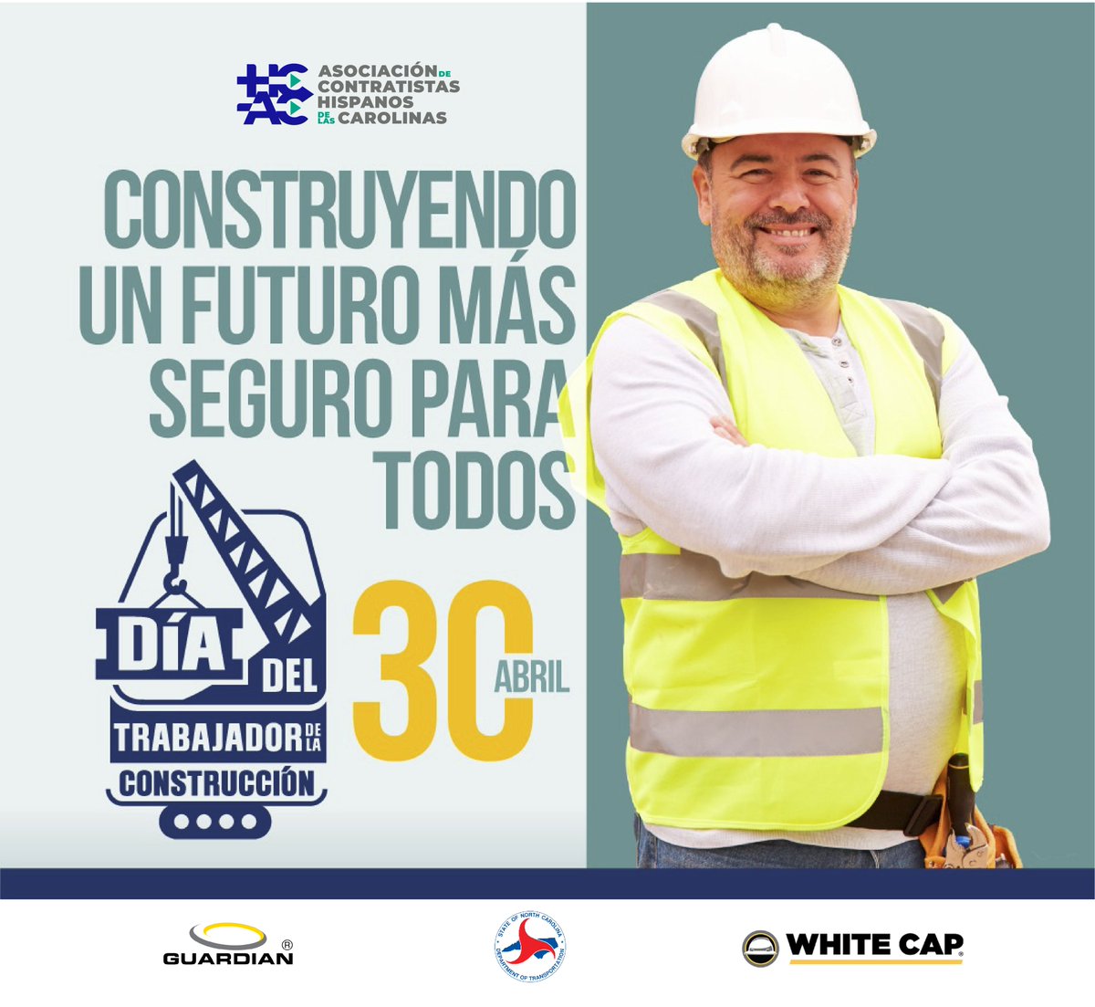 HCACarolinas's tweet photo. HCAC will celebrate the #DayoftheConstructionWorker and provide a free #fallprotection class in Spanish on Saturday, April 30th. Help us create safety awareness and prevent fatalities, share it with your contacts. https://t.co/evNbvdkHqG #safety #freetraining #safetystanddown https://t.co/QKXyEEqrJg