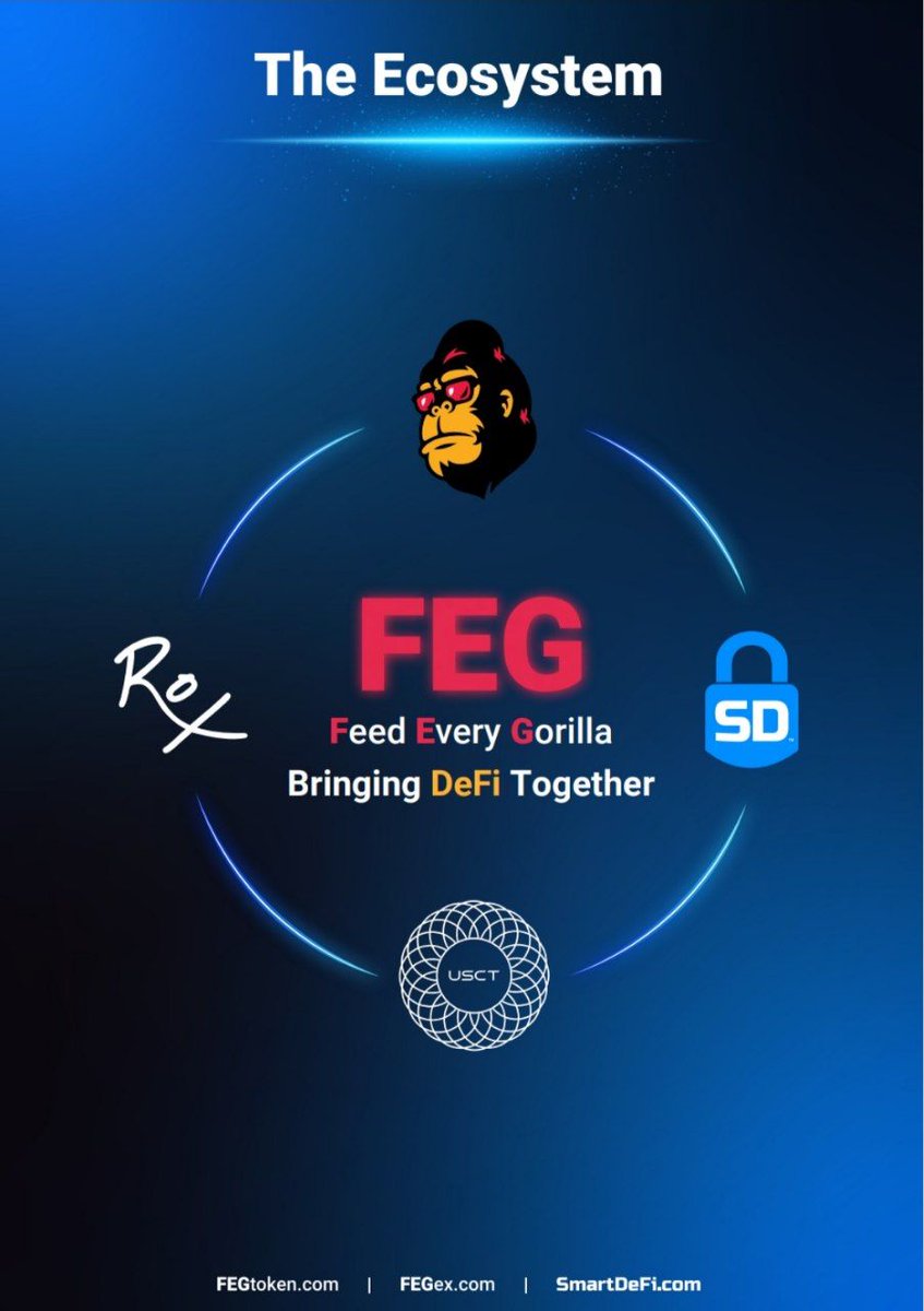EleZeus_MIMA's tweet photo. $FEG 

#FEG is focused on reshaping and evolving how decentralized finance (#DeFi ) works with 
an emphasis on passive income, security, and accessibility.

Amazing ✌
Let's go for buy hold earn 🤑🦍

🌐https://t.co/mVNQElrAK7 

#FEGtoken #BSC #BNBChain #LunarCrush #crypto #DEX https://t.co/EZeUTb46x5