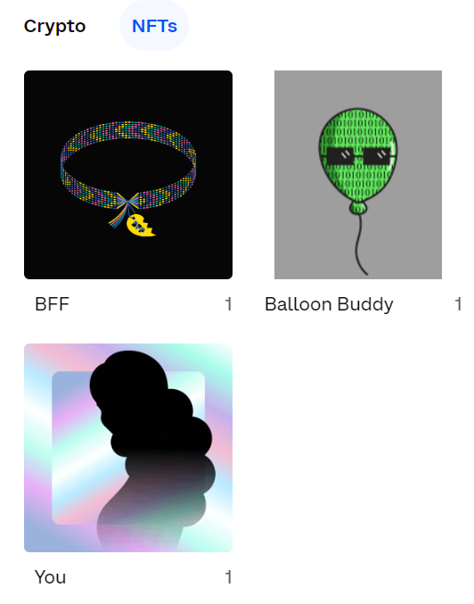 Opened my wallet just now and love to see <a href="/MyBFF/">BFF 🌈</a> bracelet with newly (purchased at 11:11 PST) shining --mystery-- YOU NFT!!!! My wallet and heart are full of 0s and 1s! Can't wait to see what "You" are!!!!! <3  

Still riding the high of #minting with my IRL #BFF <a href="/RachelPaganMUA/">Rachel Pagan</a>