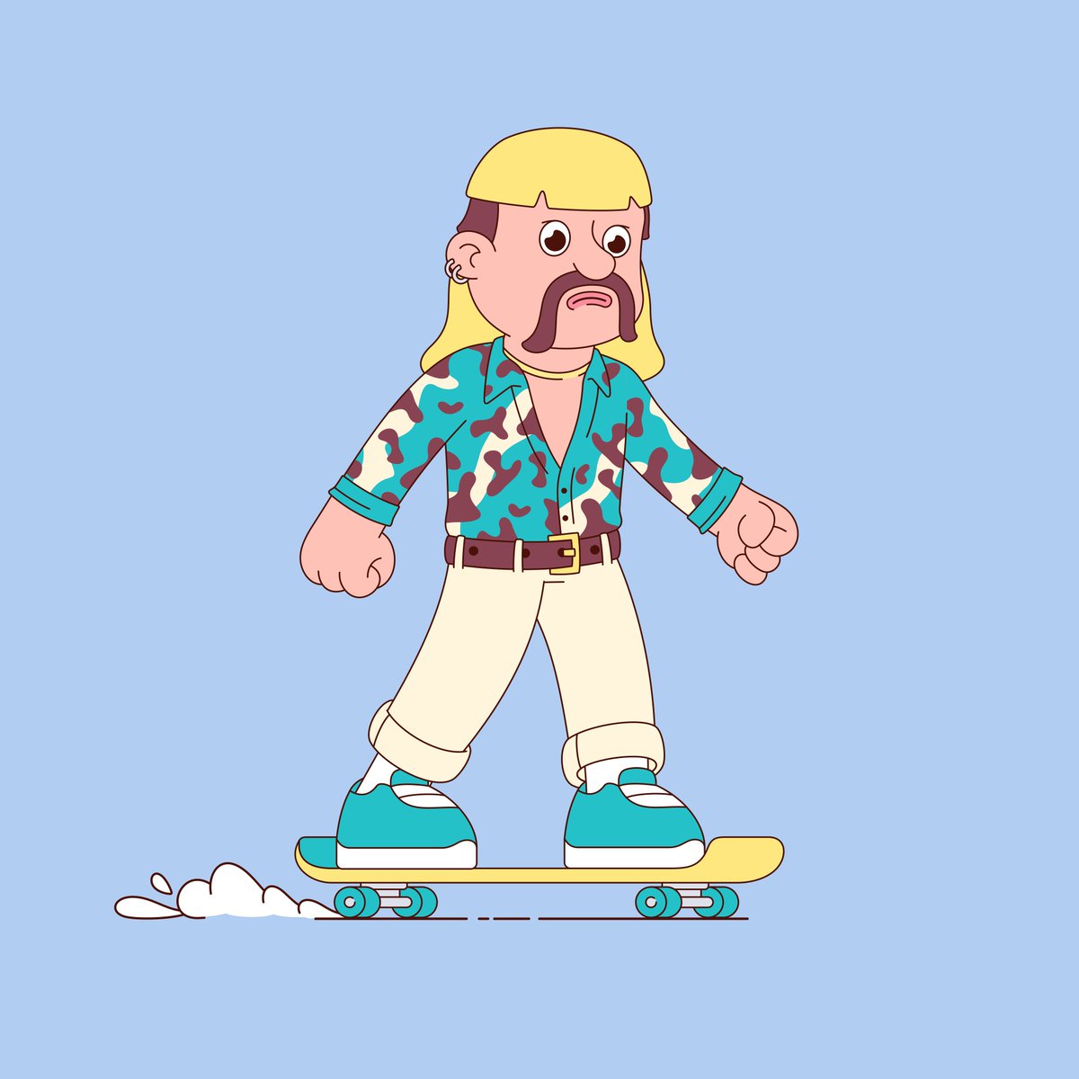 getskatenft's tweet photo. Hey #skategang! Tiger King is cooking to roll🛹🛹
Sneak peek for next character, show your friends!

#getskateNFT https://t.co/1a4mB6T1Tr