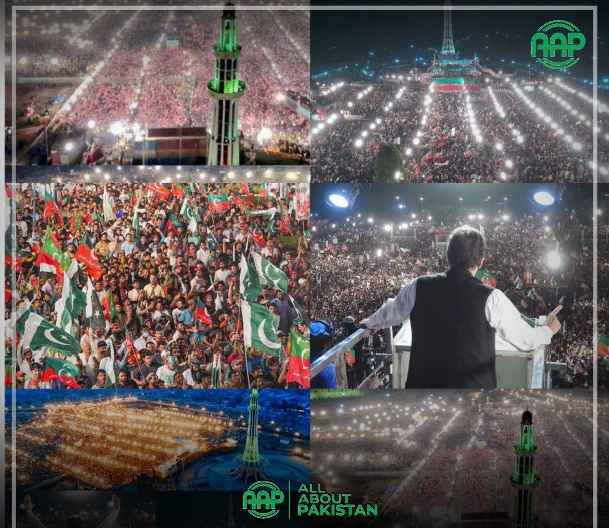 IK's demeanor has changed from extremely angry in Peshawar to gratified &amp; determined in Lahore.

The huge outpouring of support in the last 10 days has clearly convinced him that this ousting was a blessing in disguise for him,Captain Leading the Nation ✌️❣️🇵🇰

#LahoreJalsa
