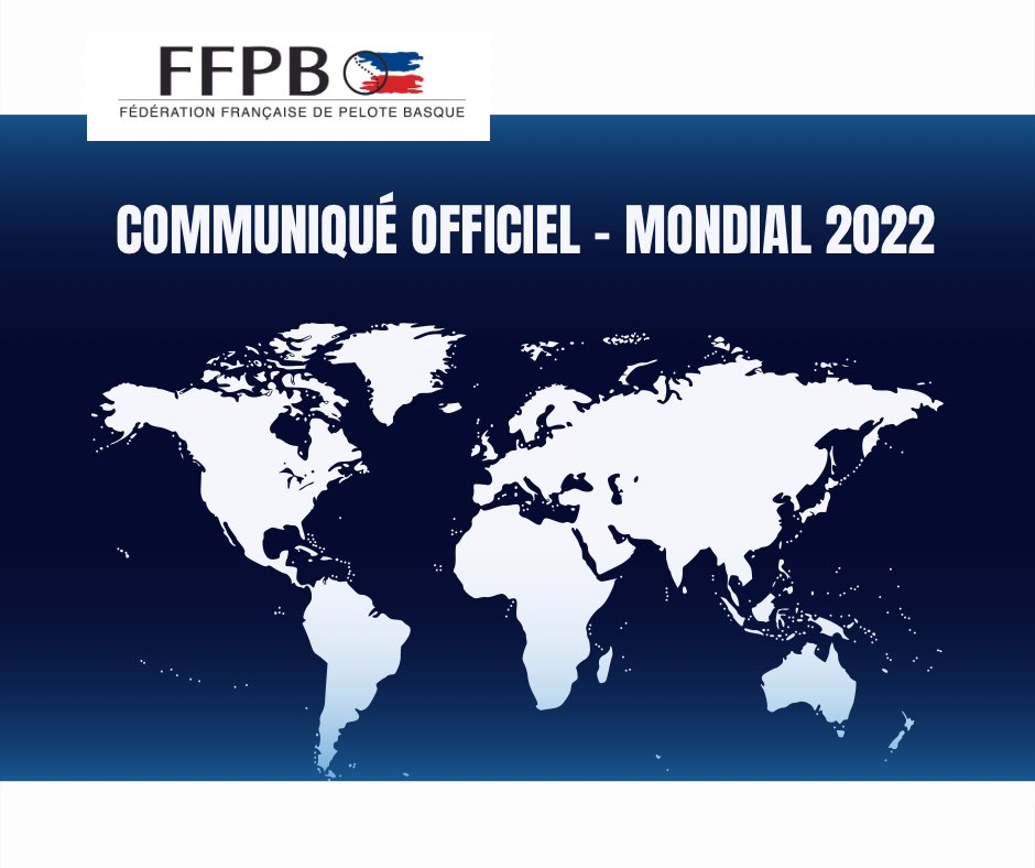 📃COMMUNIQUÉ OFFICIEL FFPB/FIPV - MONDIAL BIARRITZ 2022

ffpb.net