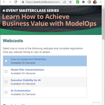 Image for the Tweet beginning: FREE 4-part @ModelOp_Co Masterclass Series,