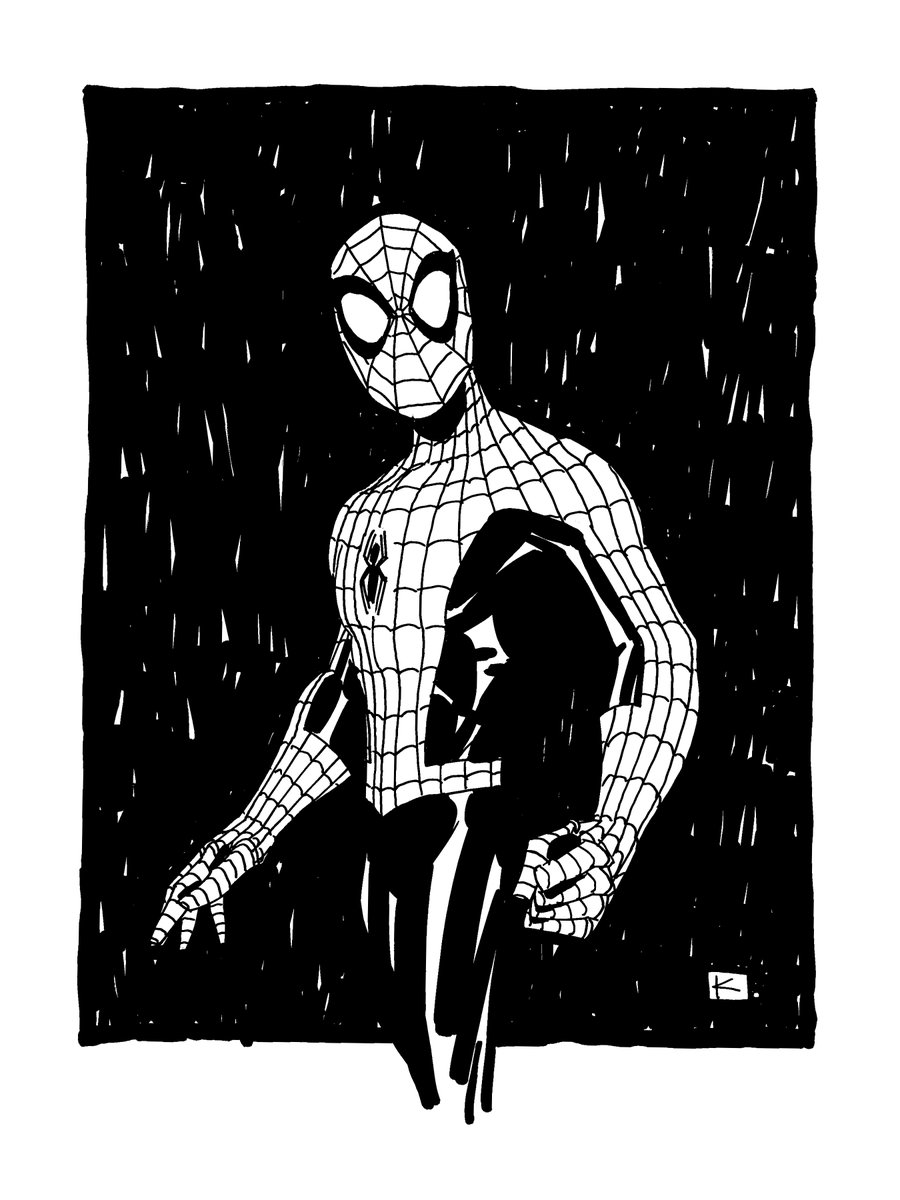 RT @andykuhn: Spider-Man - drawn for a friend, a while back.
Thanks for looking. https://t.co/HByutgXHkw