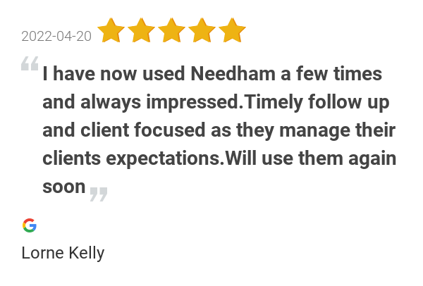 NeedhamPromo's tweet image. New 5.0-star Review: "I have now used Needham a few times and always impressed.Timely follow up and client...
