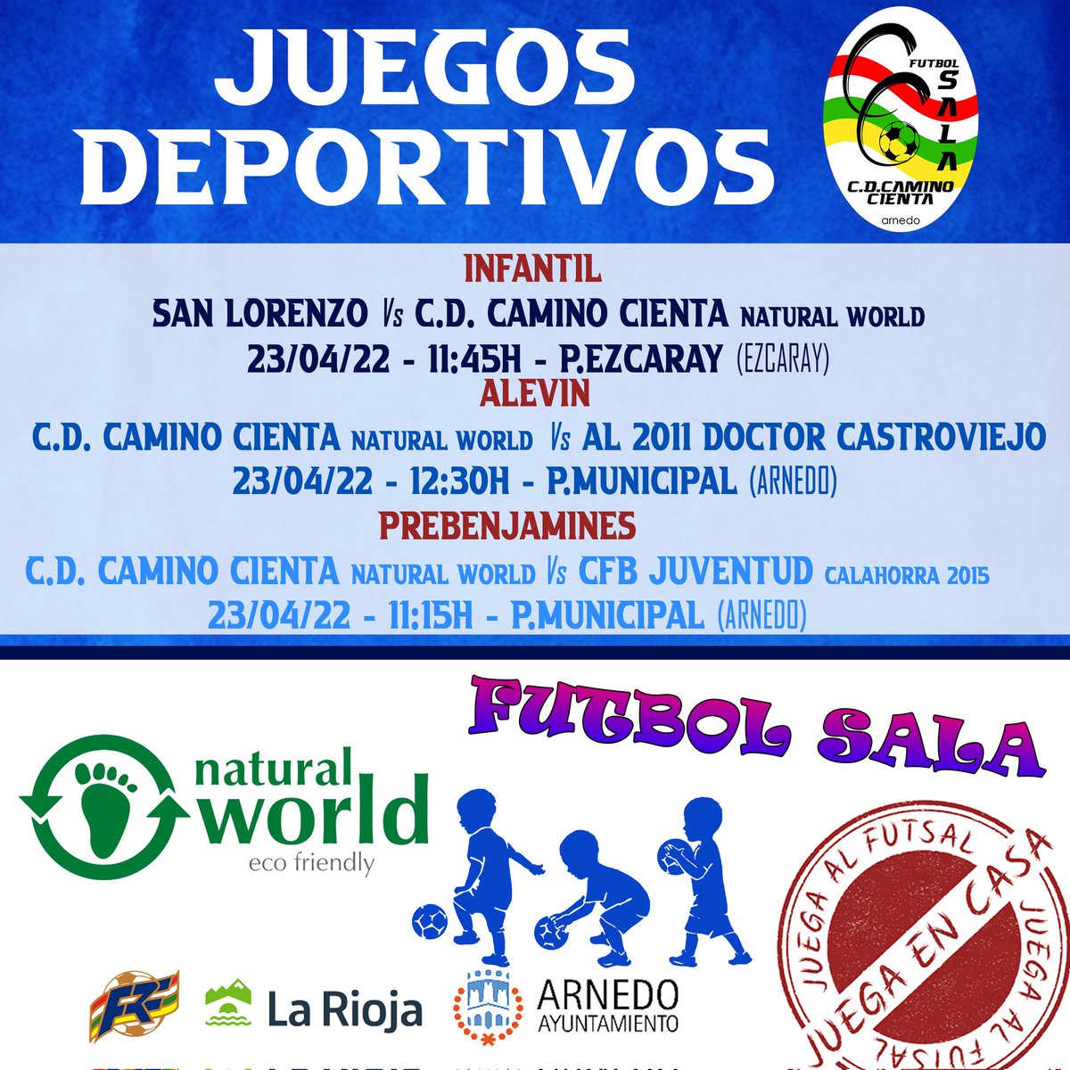 Después del descanso, volvemos a la acción, en Senior comienza la 2°Fase(Copa) y vuelven los JJ.DD, nuestros Juveniles no tienen jornada esta semana, ya que se está disputando el Torneo Nacional de Comunidades autónomas, donde tenemos a 2 de nuestro chicos, así que disfruten!