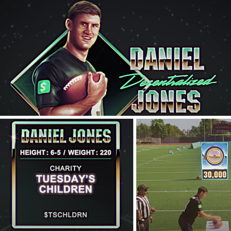 Tuesdayschldrn's tweet photo. Thanks, @Daniel_Jones10 for raising $100K in bitcoin for Tuesday's Children @ the #BitcoinQBChallenge! Donate to $TuesdaysChildren & include #BitcoinQBChallenge in the PYMT note. Download Cash App: https://t.co/Wa9ENQN82p. You might win some cash! https://t.co/r1AnFPbUiI https://t.co/2kZSqZcBW1