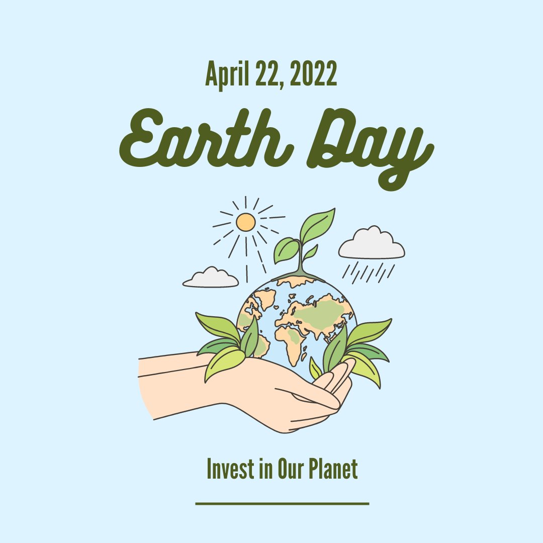 ClimateCNet's tweet image. Earth Day is nearly here and this year we are putting an emphasis on acting as a whole to ensure that we are putting action in preserving and protecting our planet. Join us on this day and Invest in Our Planet.

#EarthDay2022 #Earth #Clean #greenenergy