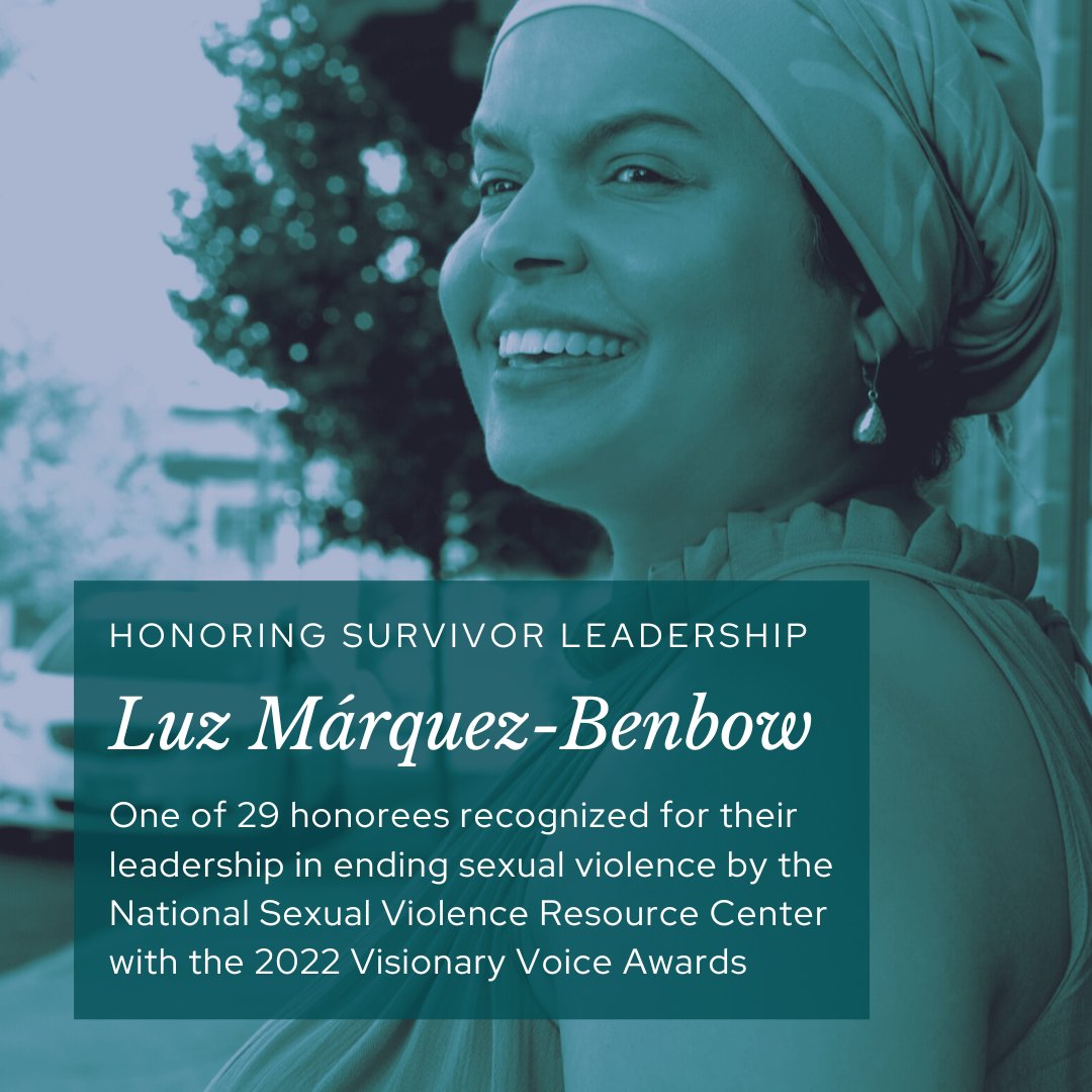 NYSCASA's tweet photo. NYSCASA is delighted to honor Luz Márquez-Benbow (@Afroboricua &amp; @troy4blacklives), one of 29 honorees recognized for their leadership in ending sexual violence by the National Sexual Violence Resource Center (@NSVRC) with the 2022 Visionary Voice Awards. Learn more ⬇️ https://t.co/03y1Qc7NOg
