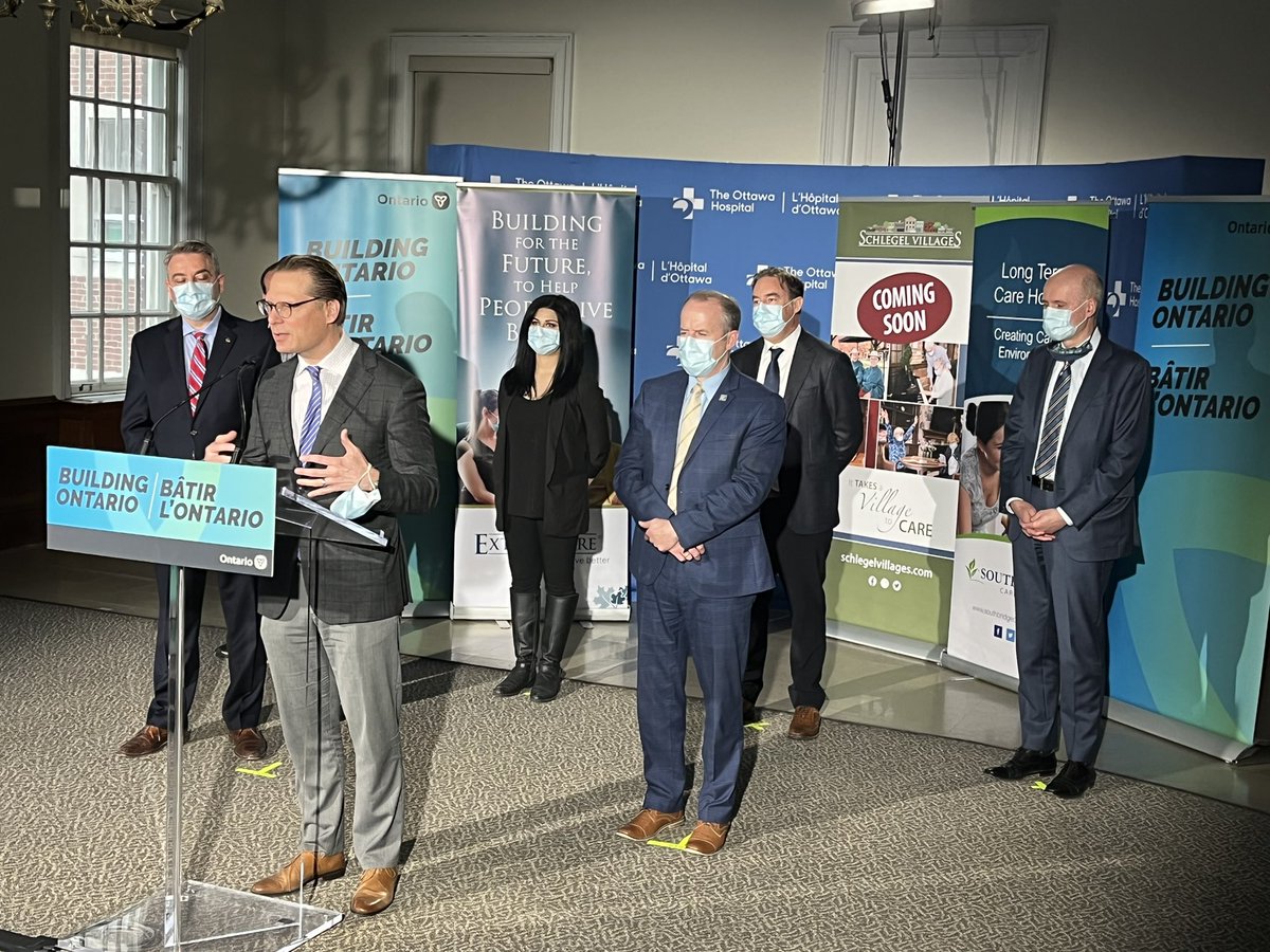 MikeSchmidt2222's tweet photo. Exciting new announcement for @SchlegelVillage bringing 320 new beds to The Ottawa Hospital Civic Campus. James Schlegel attends with Minister of Long Term Care Honourable Paul Calandra. https://t.co/qEbq9gg8Uv