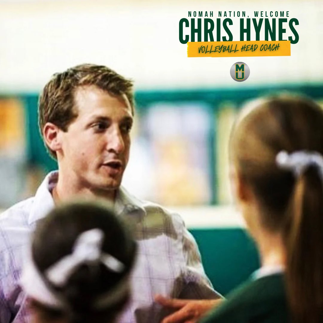 CoreyMehl's tweet photo. 𝐖𝐞𝐥𝐜𝐨𝐦𝐞 𝐭𝐨 𝐍𝐨𝐦𝐚𝐡 𝐍𝐚𝐭𝐢𝐨𝐧 𝐂𝐡𝐫𝐢𝐬 𝐇𝐲𝐧𝐞𝐬
Thrilled to announce the hiring of Chris Hynes as we update our coaching staff! #NomahNation 🦁🏐 https://t.co/VjBPwWZ1aQ