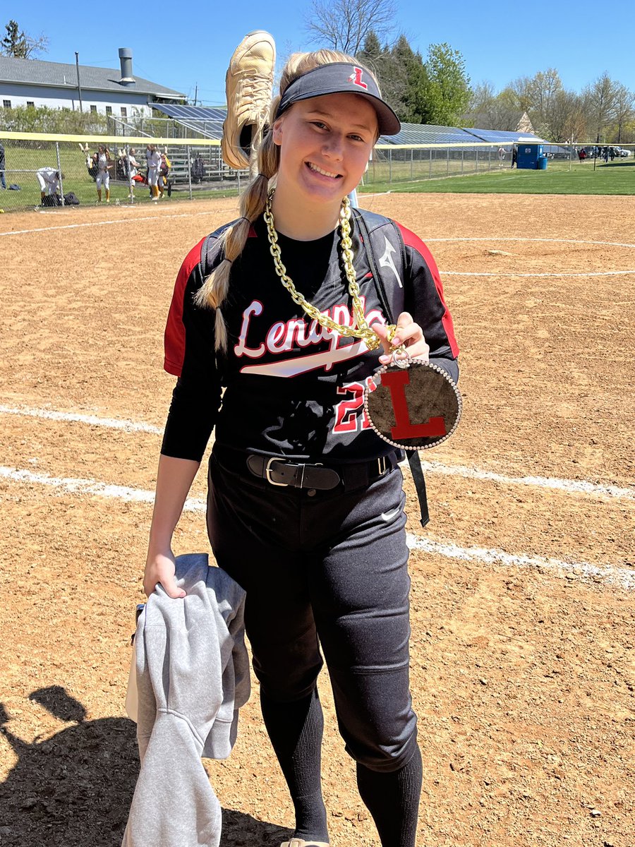 LenapeSoftball's tweet photo. We drop to 4-2 after a tough loss yesterday to Delran, 3-2. Shoutout to Olivia Garagozzo, with a clutch double to tie up the game in the 6th inning. #rolltribe #lenapesoftball @OliviaGaragozzo https://t.co/ZvNYl9PJPp