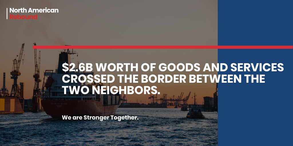 #DYK? In '20, $2.6B worth of goods &amp; services crossed the border between 🇨🇦 and 🇺🇸 daily. That’s why the 🇨🇦–🇺🇸 Joint Action Plan on Critical Minerals Collaboration is a great effort to ensure that our trade relationship makes us leaders globally. bit.ly/3ive81l