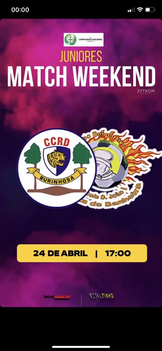 📅 Domingo, 24 de abril 
📍Pavilhão da Burinhosa 
⏱ 17:00
vs D. João I
Jogo mais importante da época , a derradeira final, precisamos de todo o vosso apoio.
A Burinhosa não se explica, sente-se
