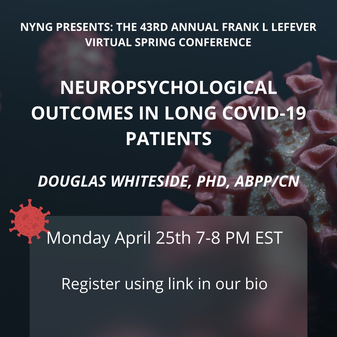 Join us Monday April 25th at 7:00 PM EST for the first of three lectures in our 43rd Annual Frank L LeFever Spring Conference!

(Zoom link will be provided)

Register here: nyng.org/event-4777900