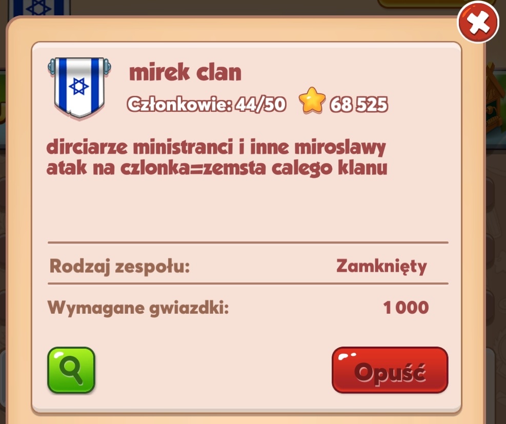 MirekClan2's tweet photo. Czołem Mirki 👊

Zapraszamy wszystkie fanki i fanów do zostania częścią Mirek Clanu w grze hazardowej Coin Master

Oferujemy mirastyczną atmosferę i wsparcie wszystkich Mirków w przypadku ataku

Mowimy stanowcze NIE mirkobójstwu (perm banicja) ❌❌❌ 

#MirekClan😈 https://t.co/t84KzXZ5Mw