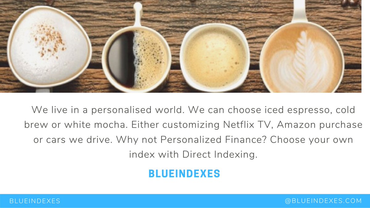 Why not Personalised Finance? #personalisedFinance #directindexing #crypto #CryptocurrencyNews #BlueIndexes