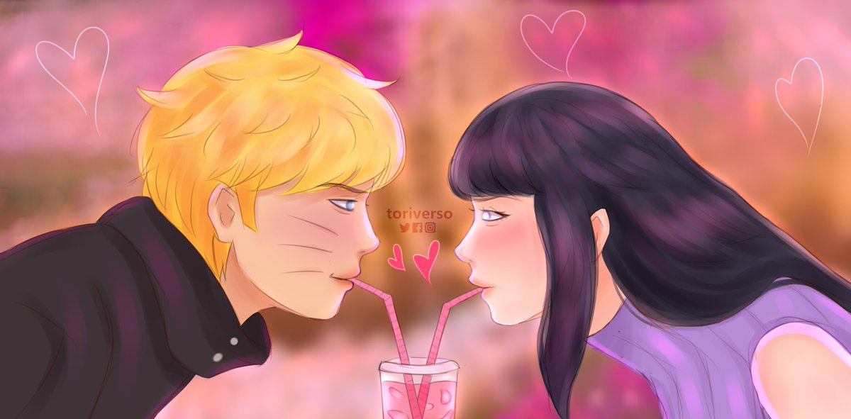 naruhina date 💘 #narutofanart #naruhina #naruto