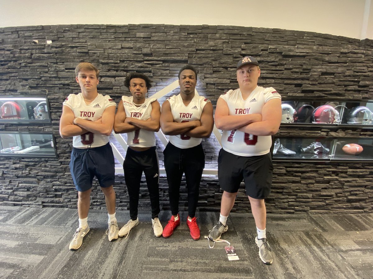 tuck_kameron's tweet photo. Had a great time today at Troy Can’t wait to go back‼️❕⁦@TroyTrojansFB⁩ ⁦@TroyRecruiting⁩ ⁦@Madhousefit⁩ ⁦@Tayler24Polk⁩ ⁦@CoachJonSumrall⁩ ⁦@CoachBanks2008⁩ ⁦@CoachTPearson⁩ https://t.co/hXK7cYBmy3