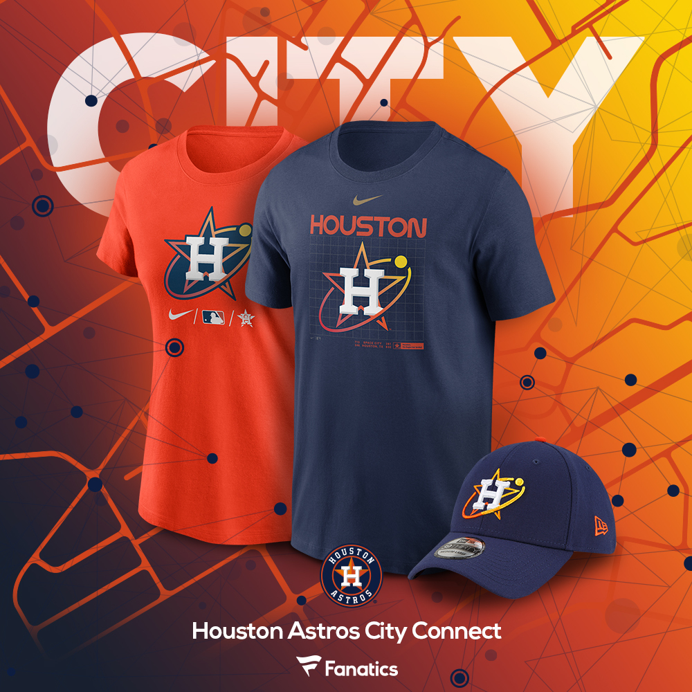 Fanatics on X: 🚀 SPACE CITY 🚀. The @astros City Connect has LAUNCHED on  Fanatics, honor Houston's history of space exploration with new gear today!  🛒