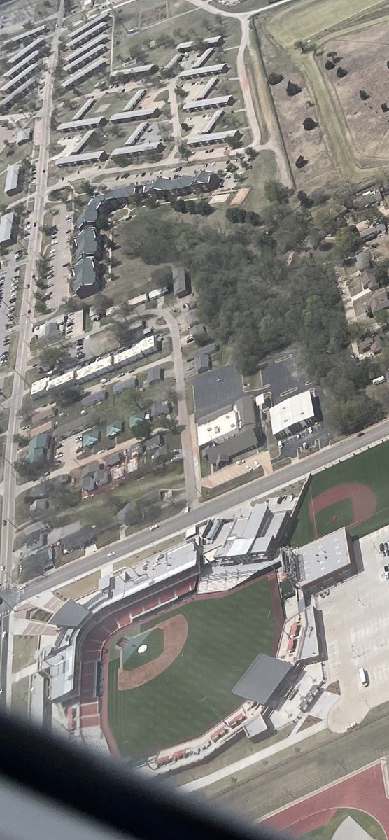 wieseman44's tweet photo. Came out of the clouds very quickly upon our approach to @FlyStillwaterOK but was able to snap quick picture of the gorgeous palace @OSUBaseball calls home and comes to work everyday. Love coming to games #Obrate! Let’s Go Cowboys! https://t.co/3ss70dTOFC