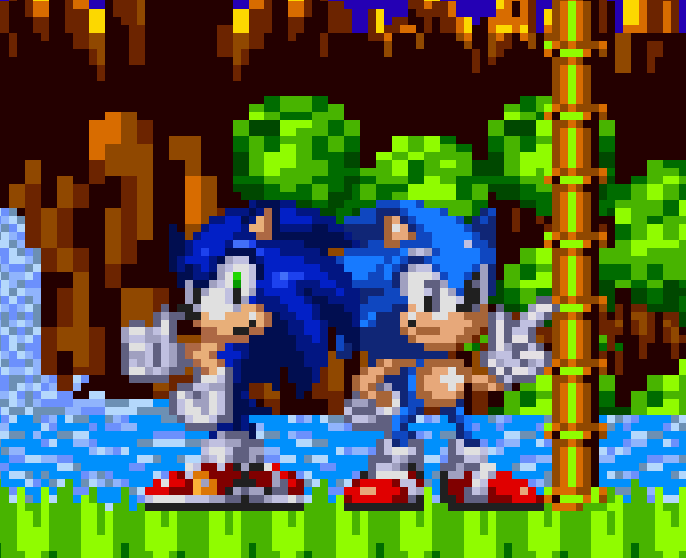 Draw_Hog5.2  Commisions Open! on X: Sonic Generations..but with different  characters & his past counterparts. Sprites made by The Mod.Gen Project  Team #Sonic #Tails #Knuckles #Amy #AmyRose #SonicGenerations #Sprites  #Pixelart #ModGen #ArtShare #