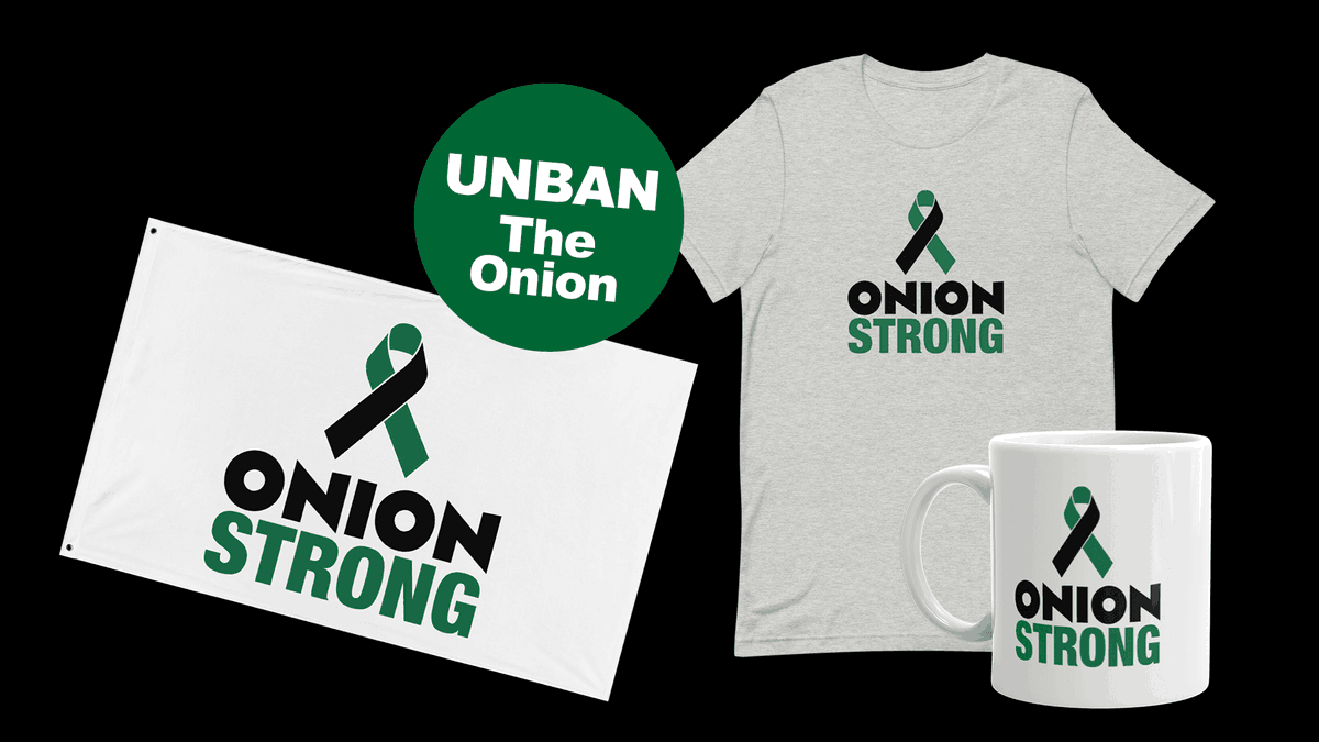 TheOnion's tweet photo. Censor your nipples, but not your freedom, with #OnionStrong T-Shirts. https://t.co/5eewPH7tyh https://t.co/HoiqFcyU6X