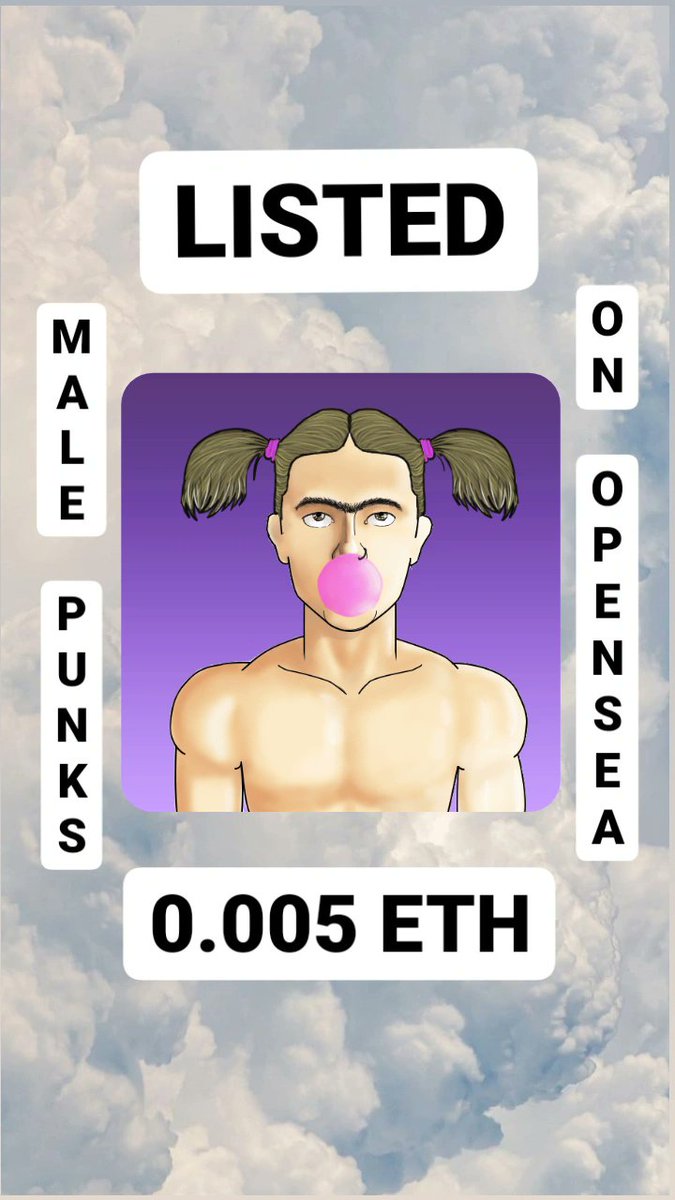 Nftropi's tweet photo. OFFICIAL LAUNCH OF MALE PUNKS
LISTED ON OPENSEA
 
https://t.co/JQKvZQYrk1

#NFT #NFTs #NFTGiveaway #NFTCommunity #NFTCollection #NFTdrop #NFTartist #NFTProject #APECOIN #ETH #OpenSeaNFT #Bitcoin #NFTLaunch https://t.co/PmvVRdj7x8